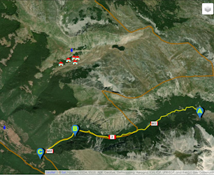 CAI 602 (Capo Teve - Val di Teve - Bocca di teve), anteprima miniatura mappa satellitare