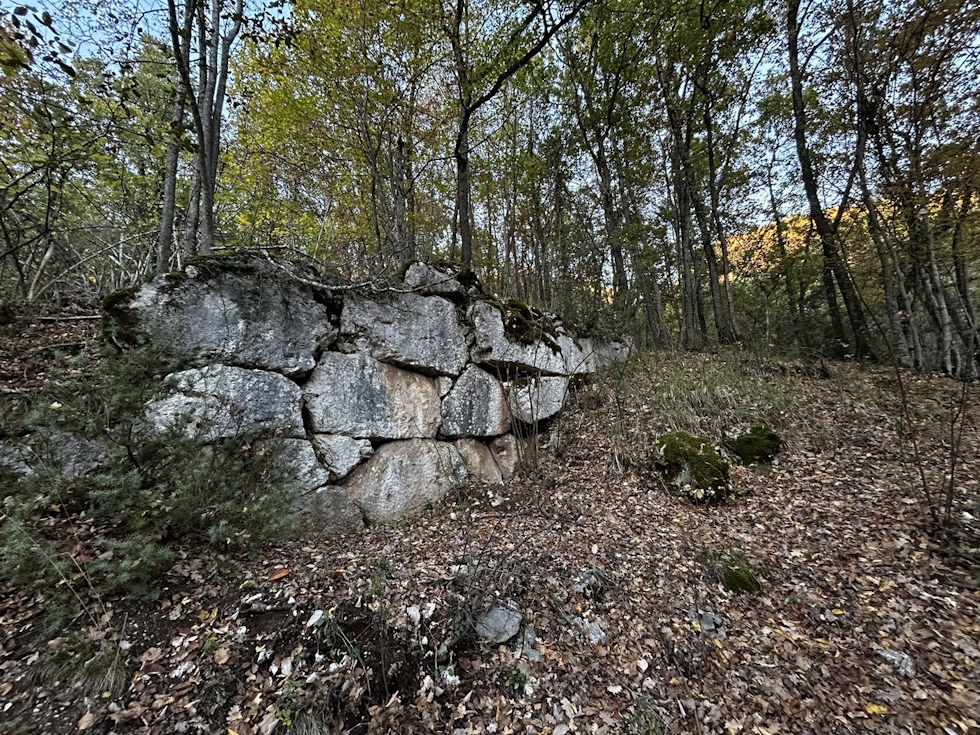 Mura poligonali risalenti alla conquista romana della zona