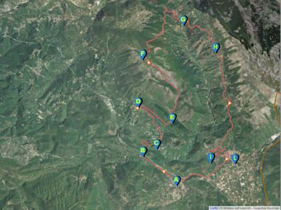 Giro Monte Fratta: Borgorose - Castelmenardo - Monte Fratta - Valle di Malito - Corvaro - Borgorose